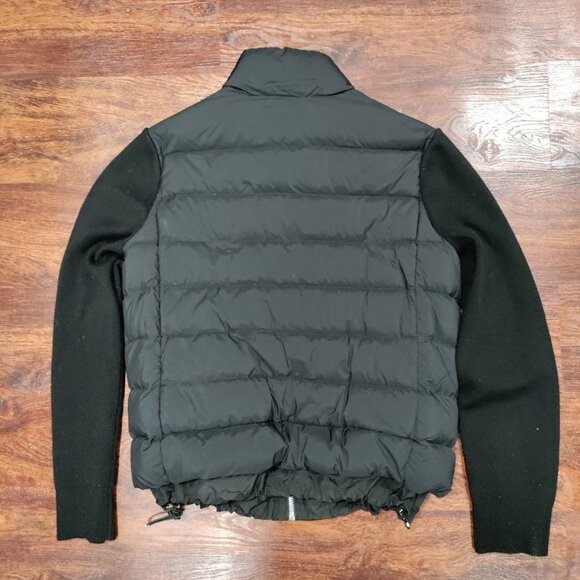 Mackage Oceane Black Mixed Media Down Front Zip Ski Winter Puffer Jacket Size M - Picture 3 of 11